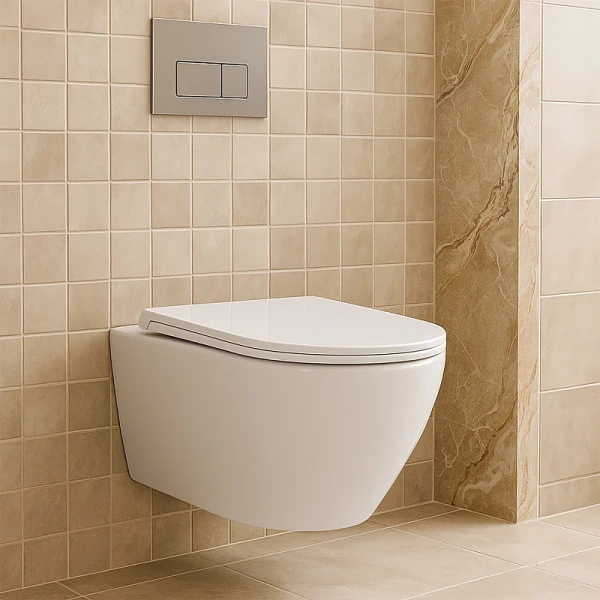 Унитаз подвесной Azario Uno с сиденьем микролифт - фото 2