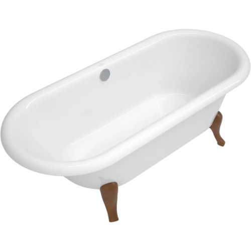 Ванна квариловая Villeroy & Boch Hommage 175х75 см белая Alpine White, ретро, в классическом стиле, прованс - фото 3