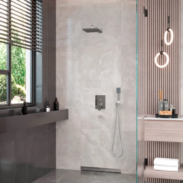 Душевой комплект BERGES Ventas хром сильвер, душевые комплекты, наборы - фото 2