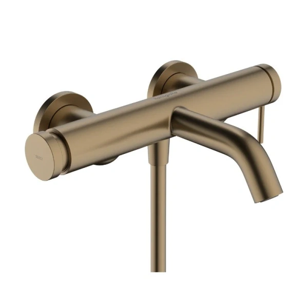 Смеситель для ванны Hansgrohe Tecturis S шлифованная бронза - фото 1