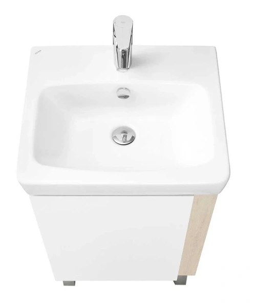 Тумба под раковину напольная Акватон Кантри 50 см белый глянец/дуб верона, напольная, пристенная - фото 4