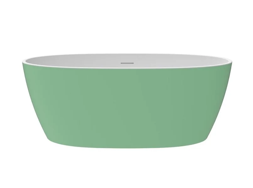Ванна акриловая Corpa Nera Bosso CN130105, 170 х 76 см, зеленый матовый, овальные - фото 5