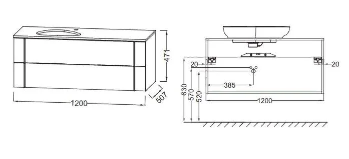 Тумба для раковины цвет, Белый Блестящий Jacob Delafon NOUVELLE VAGUE 120, нет в наличии - фото 2