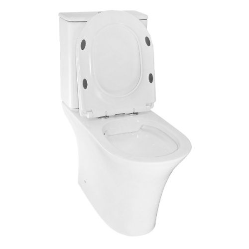 Унитаз компакт Azario Fretta Round безободковый - фото 4