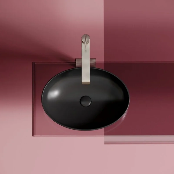 Раковина Ceramica Nova Element 50 см черная матовая, одинарные - фото 8