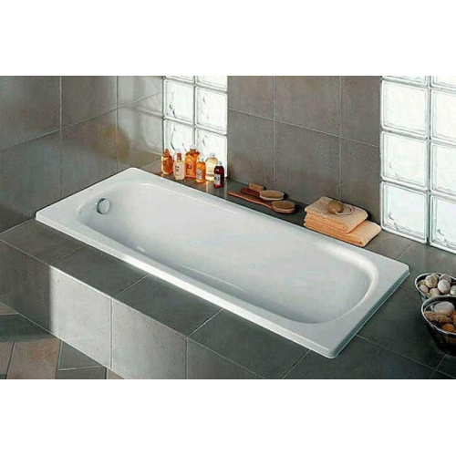 Ванна без противоскользящего покрытия Roca Continental 160х70 см, белые - фото 4