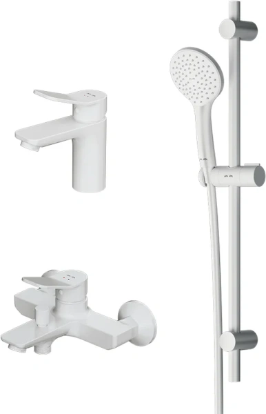 Душевой комплект Am.Pm X-Joy белый матовый - фото 1