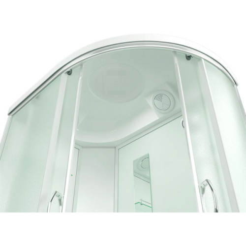 Душевая кабина Erlit Comfort 120x80 см левосторонняя, угловые, недорогие, для дачи, без гидромассажа, c тропическим душем, с крышей, с сиденьем - фото 5