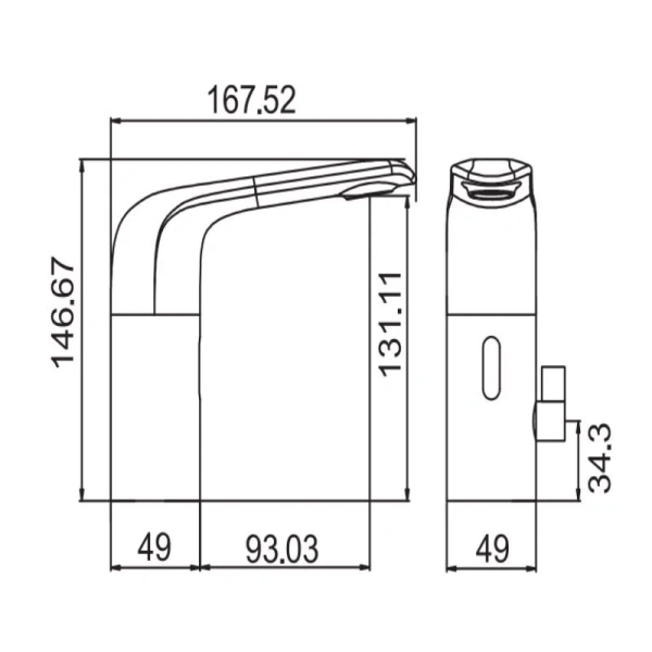 Смеситель для раковины Cezares Vague хром, для раковины - фото 2
