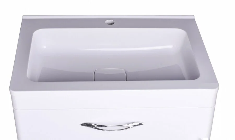 Тумба под раковину напольная Style Line Каре 70 см белая, современная, hi-tech - фото 3