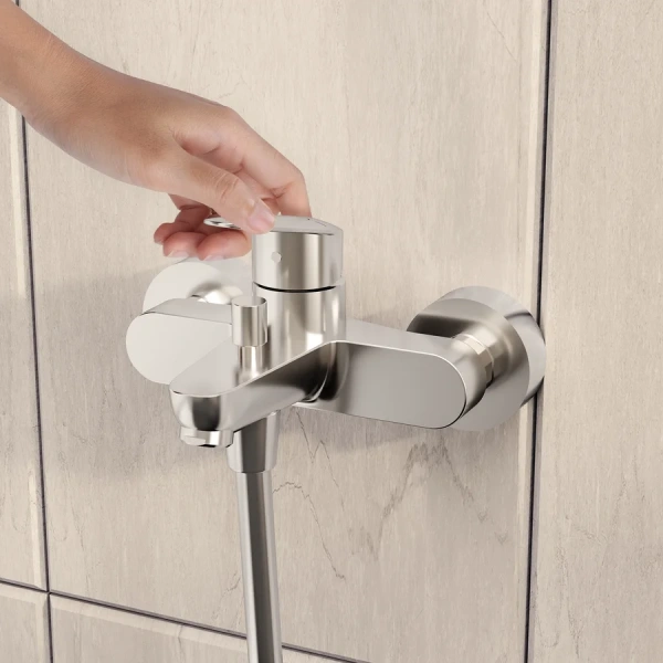 Смеситель для ванны VitrA Flow Round однорычажный, из латуни, недорогие, прямоугольная форма - фото 5