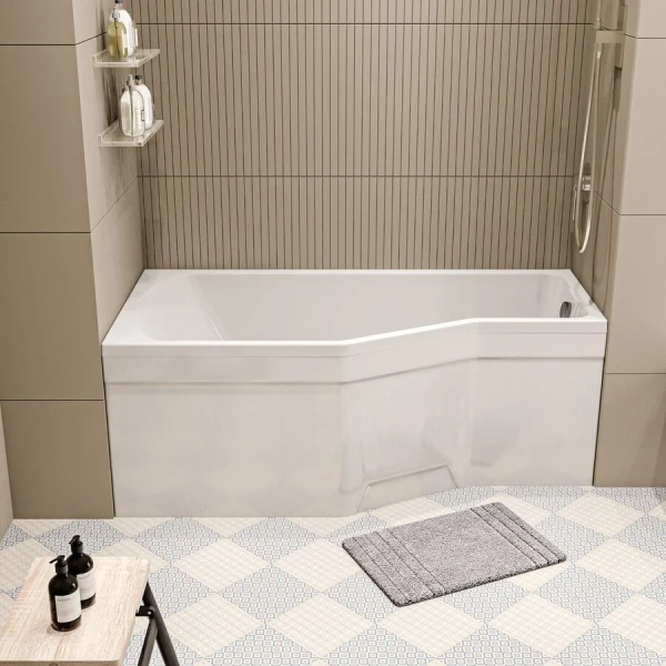 Ванна акриловая Creto Karmen 33-17075L/33-17075R, 170 x 75, левая/правая, белый, белые - фото 8