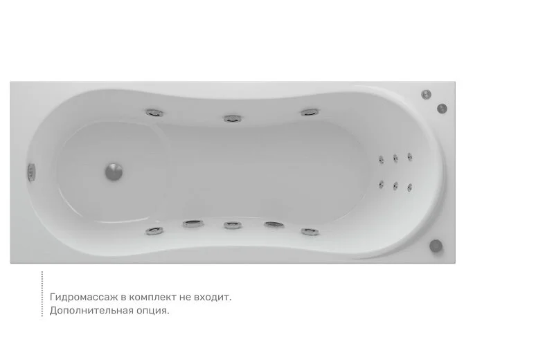 Ванна акриловая Aquatek Афродита AFR170-0000122, 170 x 70 см, белая - фото 4