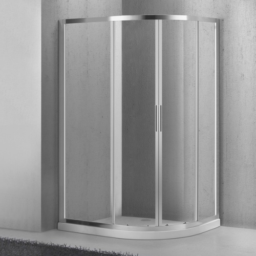 Душевой уголок BelBagno Sela 100х80 см стекло прозрачное, профиль хром - фото 2
