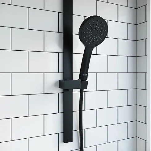 Душевой гарнитур IDDIS Slide черный матовый - фото 1