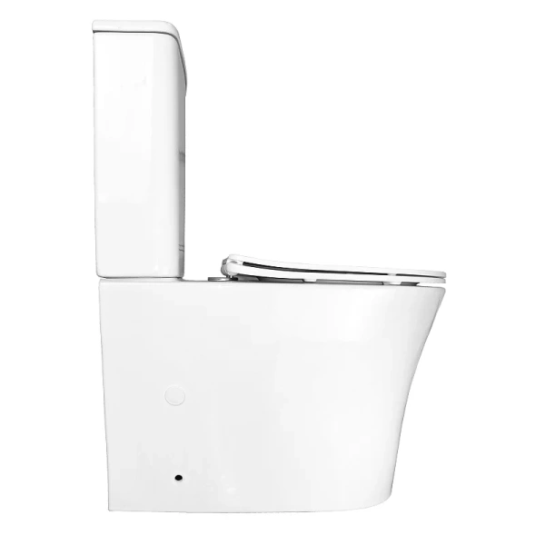 Унитаз компакт Azario Anteo Round белый, фаянс, керамика - фото 9