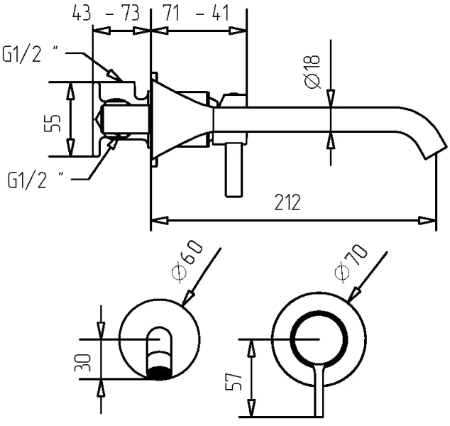 Смеситель для раковины Migliore Sirius 2818 с внутренней частью - фото 3