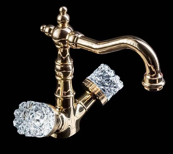 Смеситель для раковины Boheme Crystal с поворотным изливом