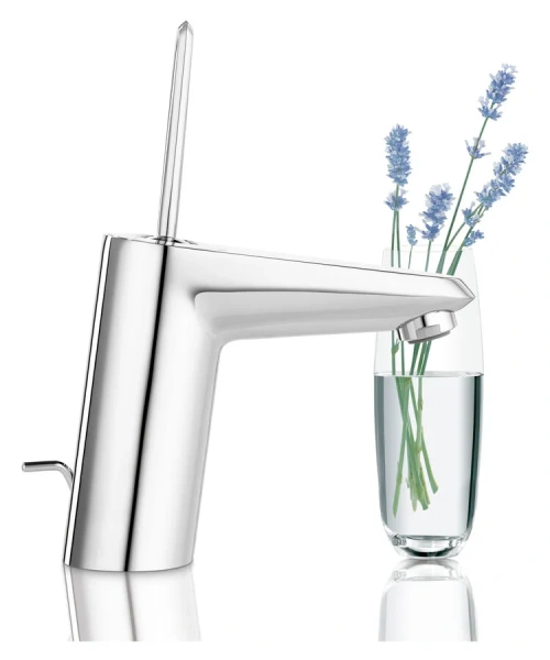 Смеситель для раковины, хром, Grohe Eurodisc Joy 23425000, хром, белые - фото 4