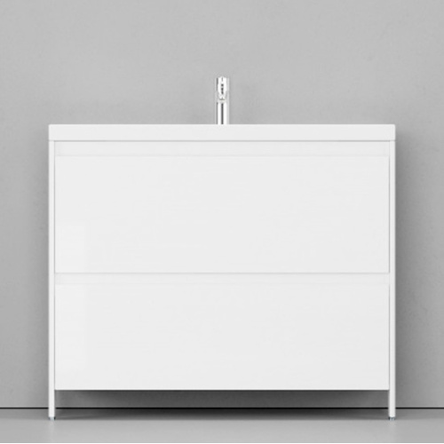 Тумба под раковину напольная Velvex Klaufs 99 см белая, в наличии - фото 2