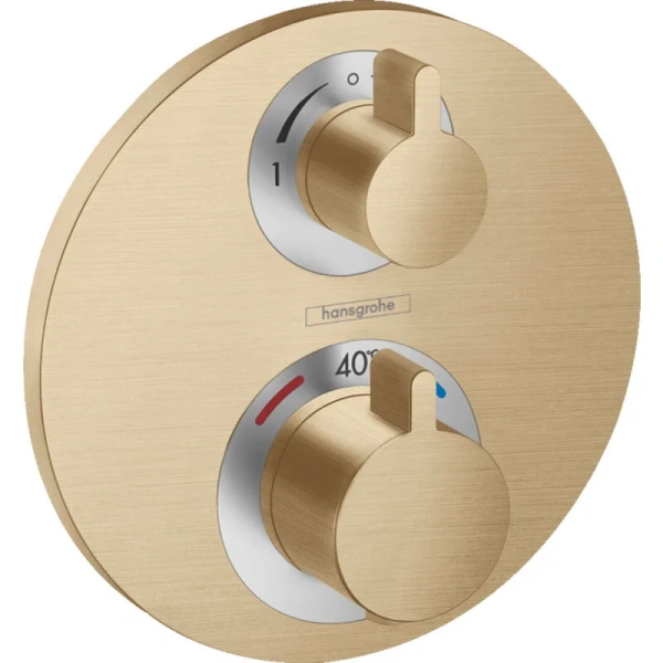 Смеситель для душа Hansgrohe Ecostat S шлифованная бронза - фото 1