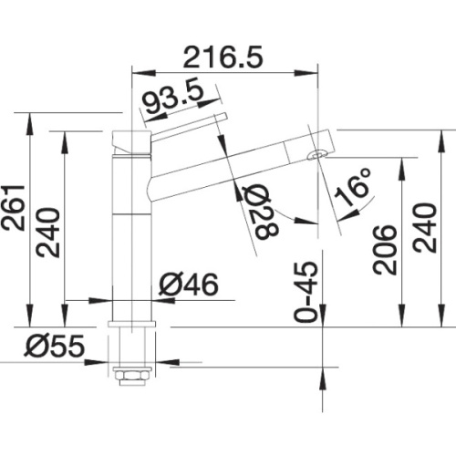 Смеситель для кухни Blanco Alta 512319 - фото 3