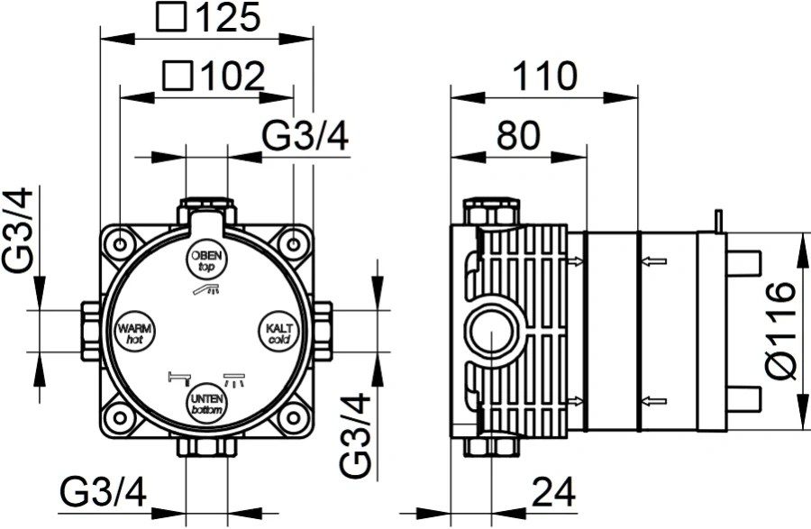 Смеситель для ванны и душа Keuco Edition 400 51572 010181 - фото 3