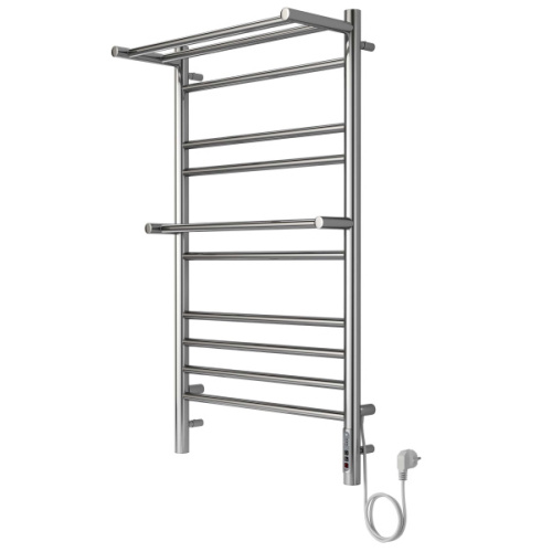 Полотенцесушитель электрический Акватек Альфа 50x90 см с полкой хром, электрические с наружной вилкой, электрические скрытого подключения, правое подключение - фото 5