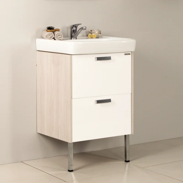 Тумба с раковиной напольная Акватон Йорк 1A170501YO 55 см на двух ножках