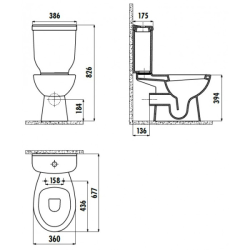 Унитаз компакт Creavit Corner SD310-00CB00E-0000 с функцией биде - фото 2