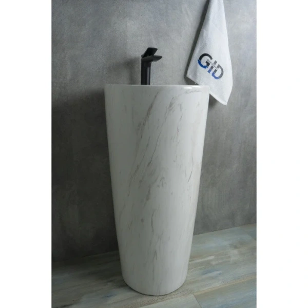 Раковина напольная GID Autonomo Nb131wgss 40 см под камень глянец, 40 см - фото 6