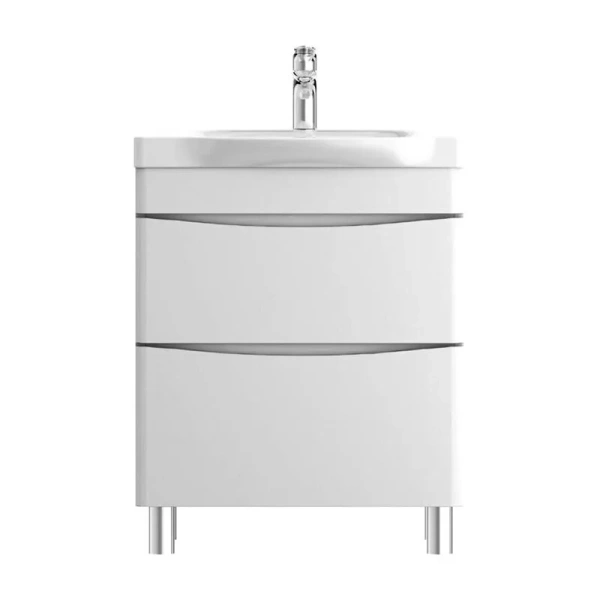 Тумба с раковиной напольная Am.Pm Like M80FSX0652WG 65 см с ящиками