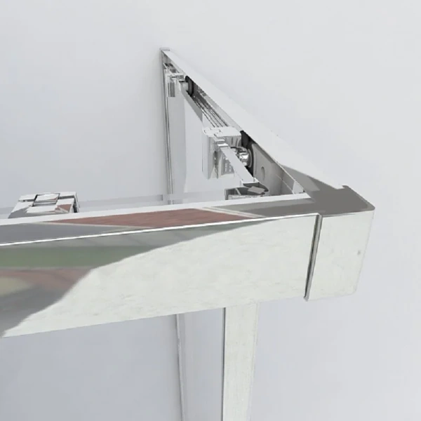 Душевой уголок Vincea Garda 90х80 см брашированное золото стекло прозрачное, 90х80 - фото 5