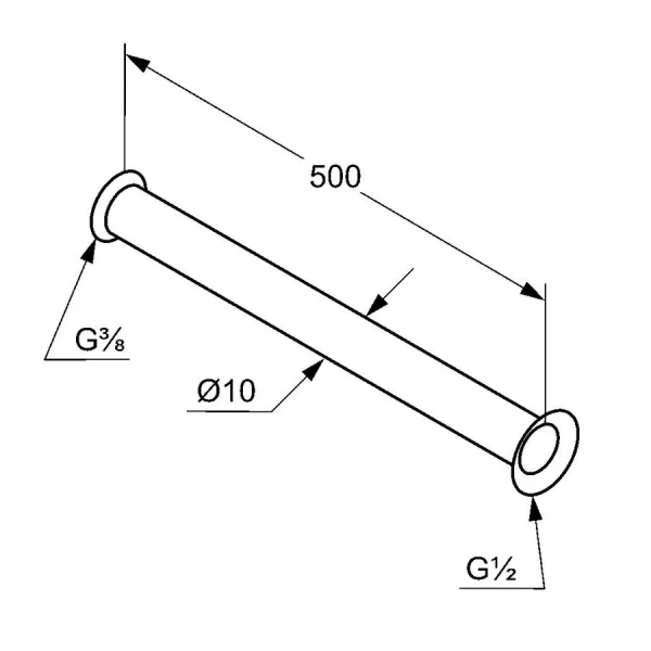 Труба для сифона Kludi медная - фото 2