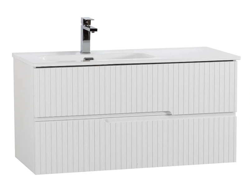 Тумба под раковину подвесная Cezares Duet 100 см левосторонняя, подвесная, пристенная - фото 4