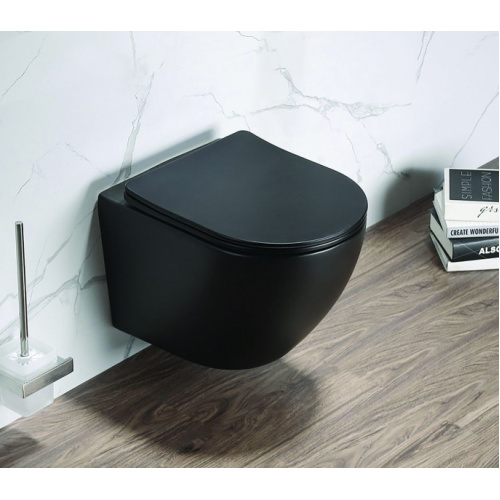 Унитаз подвесной Azario Gloria черный матовый, черные - фото 6