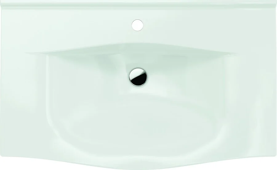 Раковина керамическая Cersanit STRIM S-UM-STR80/1-w 80.5х48.5 см, встраиваемые (в столешницу) - фото 3