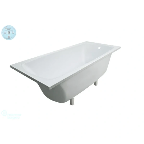 Ванна из литьевого мрамора Marmo Bagno Элза 180х75 см, MB-Э180-75, без гидромассажа - фото 6
