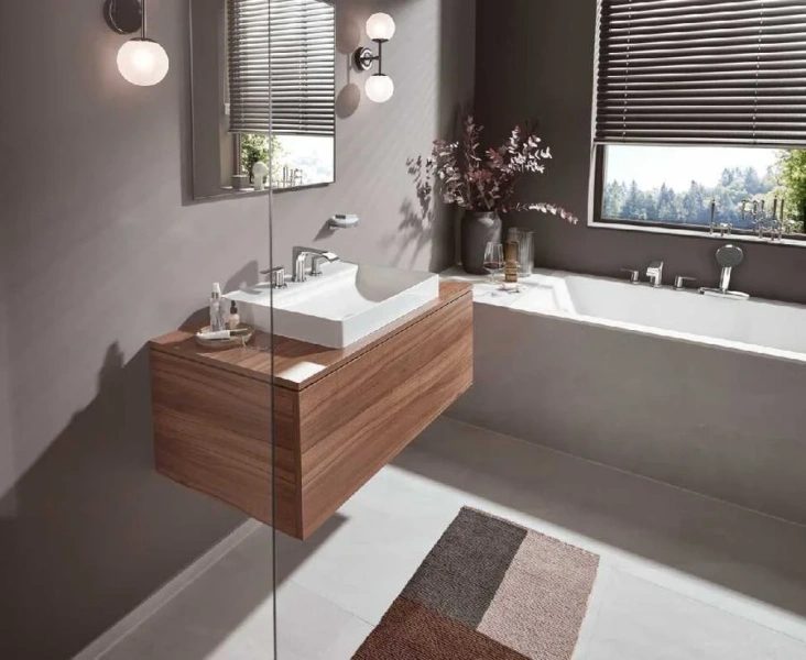 Смеситель для ванны Hansgrohe Vivenis хром, с душевой лейкой - фото 5