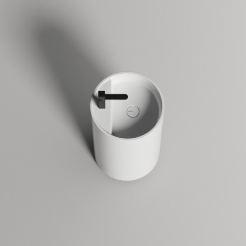 Раковина напольная Salini Armonia Top 01 белый глянцевый, круглой формы, моноблок - фото 5