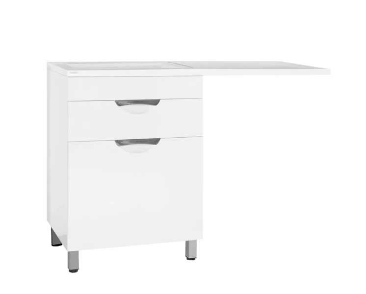 Тумба с раковиной напольная Style Line Жасмин ЛС-00000645 120 см с бельевой корзиной - фото 3