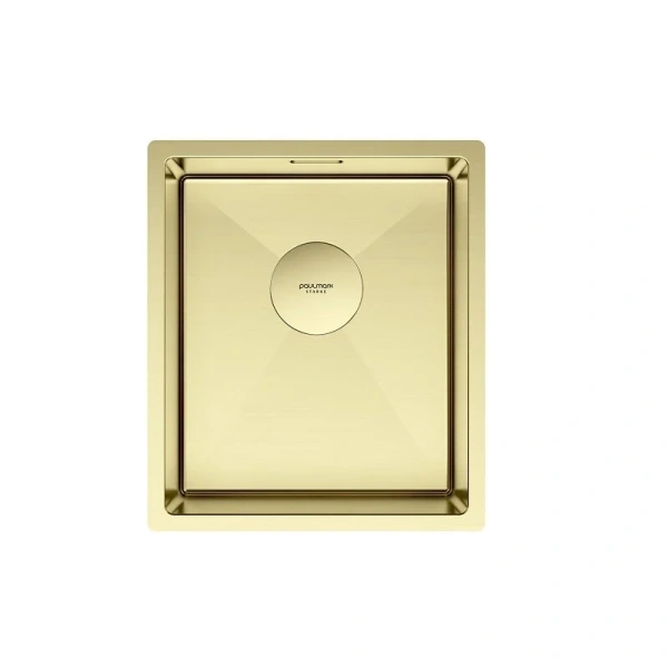 Мойка для кухни Paulmark Next 38 см светлое золото - фото 1