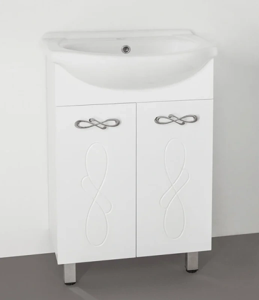 Тумба с раковиной напольная Style Line Венеция ЛС-00000253 56 см с дверцами - фото 1