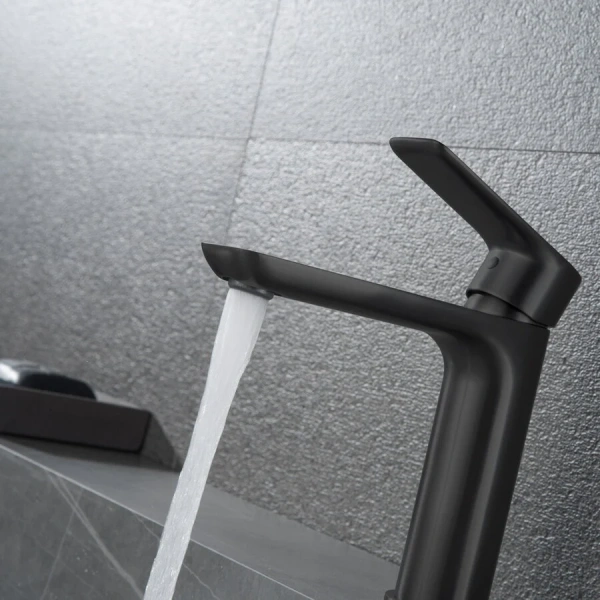 Смеситель для раковины Black&White Universe черный матовый, однорычажные, двухрычажные - фото 7