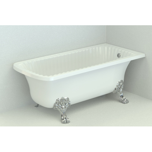 Ванна из искусственного камня Migliore Olivia Angolare 174х80 см фурнитура хром - фото 4