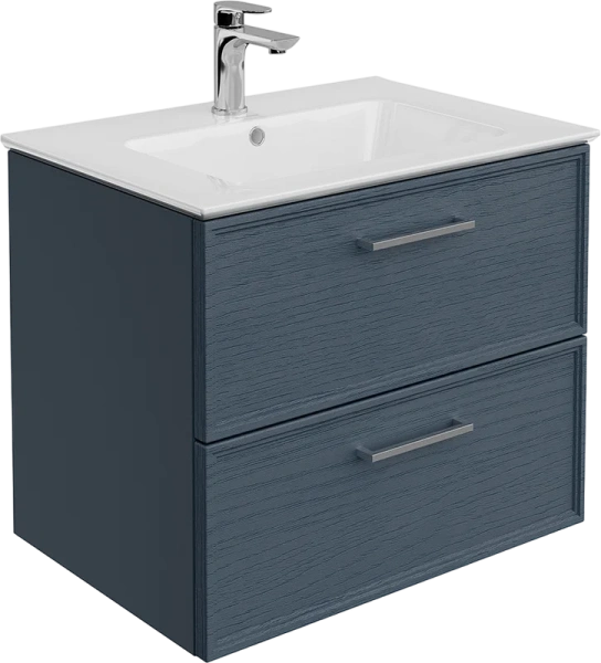 Тумба под раковину подвесная Kerama Marazzi Piano Classic 65 см ясень синий матовый - фото 4