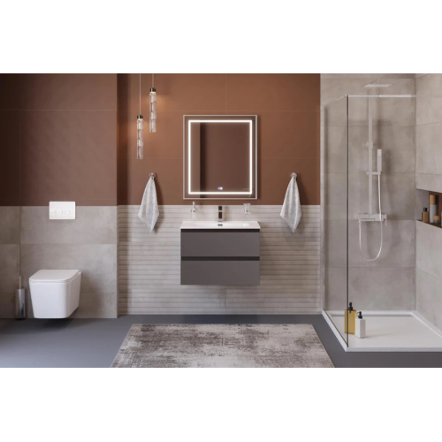 Тумба под раковину подвесная BelBagno Kraft 70 см темно-серый матовый, по запросу - фото 2
