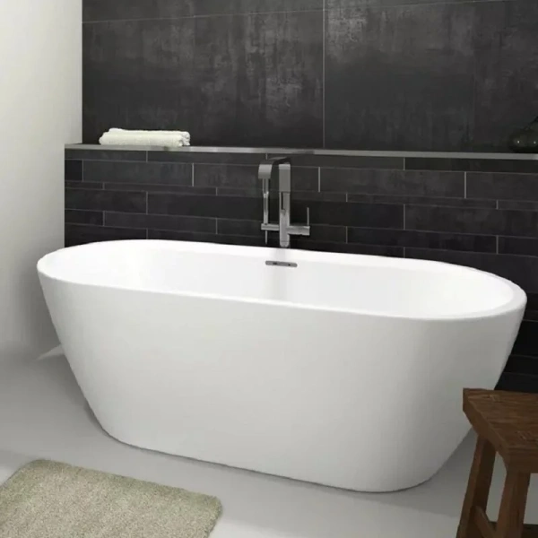 Ванна акриловая Riho Inspire Velvet Fall B091004105, 160 x 75 см, заполнением через перелив, цвет белый матовый - фото 1