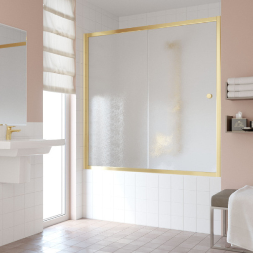 Душевая шторка на ванную стекло шиншилла Vegas-glass ZV 180 02, раздвижные - фото 4