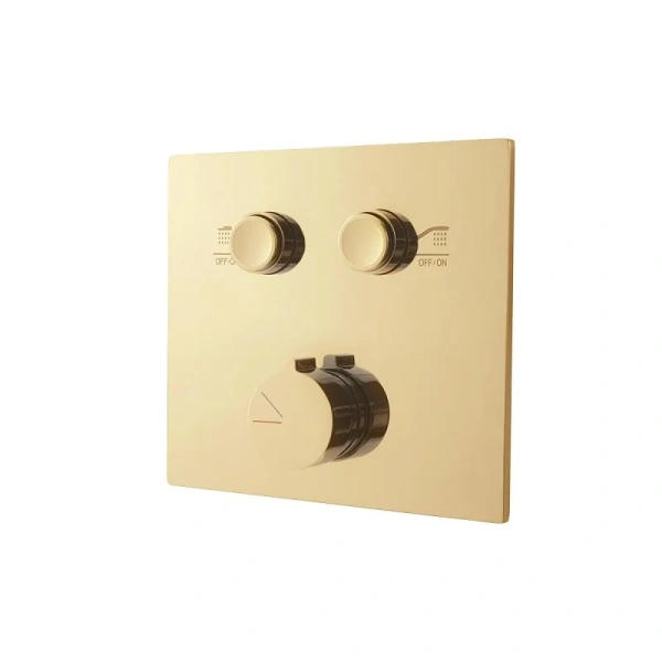 Душевой комплект Vincea брашированное золото, современные, hi-tech - фото 5